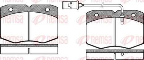 Remsa 0435.02 - Kit de plaquettes de frein, frein à disque cwaw.fr