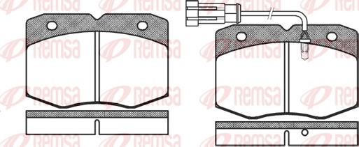 Remsa 0435.12 - Kit de plaquettes de frein, frein à disque cwaw.fr