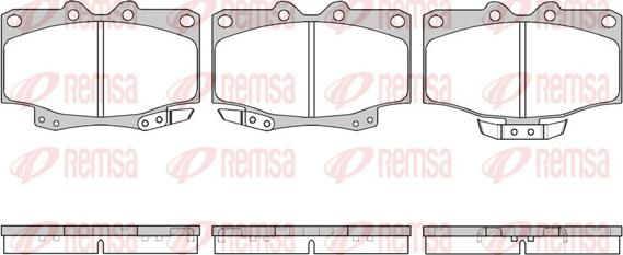 Remsa 0430.04 - Kit de plaquettes de frein, frein à disque cwaw.fr