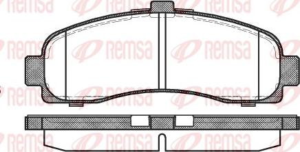 Remsa 0431.10 - Kit de plaquettes de frein, frein à disque cwaw.fr