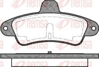 Remsa 0433.00 - Kit de plaquettes de frein, frein à disque cwaw.fr