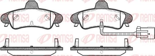 Remsa 0433.12 - Kit de plaquettes de frein, frein à disque cwaw.fr