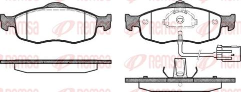 Remsa 0432.02 - Kit de plaquettes de frein, frein à disque cwaw.fr