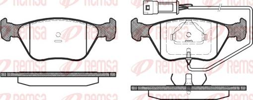 Remsa 0437.02 - Kit de plaquettes de frein, frein à disque cwaw.fr