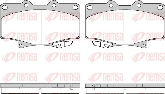 Remsa 0429.04 - Kit de plaquettes de frein, frein à disque cwaw.fr