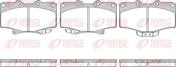 Remsa 0429.14 - Kit de plaquettes de frein, frein à disque cwaw.fr