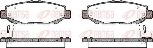 Remsa 0424.04 - Kit de plaquettes de frein, frein à disque cwaw.fr