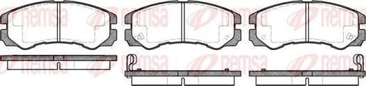 Remsa 0425.02 - Kit de plaquettes de frein, frein à disque cwaw.fr