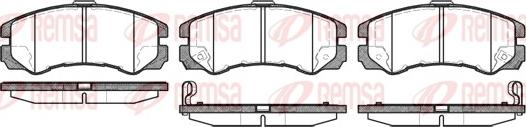 Remsa 0425.22 - Kit de plaquettes de frein, frein à disque cwaw.fr