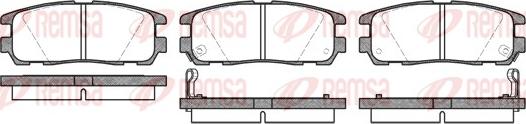 Remsa 0426.02 - Kit de plaquettes de frein, frein à disque cwaw.fr