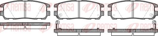 Remsa 0426.12 - Kit de plaquettes de frein, frein à disque cwaw.fr