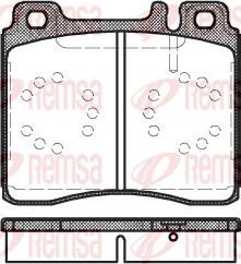 Remsa 0420.00 - Kit de plaquettes de frein, frein à disque cwaw.fr