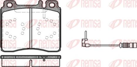 Remsa 0420.02 - Kit de plaquettes de frein, frein à disque cwaw.fr