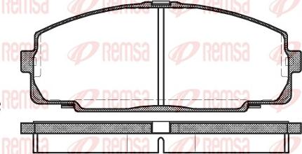 Remsa 0421.00 - Kit de plaquettes de frein, frein à disque cwaw.fr