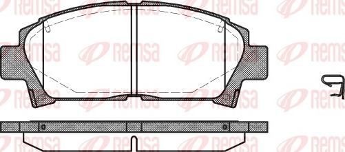 Remsa 0427.02 - Kit de plaquettes de frein, frein à disque cwaw.fr