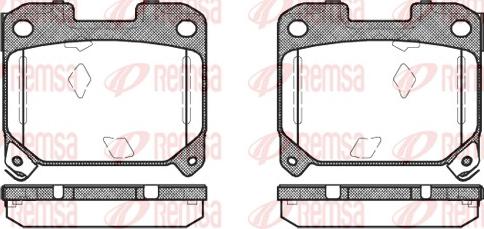 Remsa 0475.04 - Kit de plaquettes de frein, frein à disque cwaw.fr