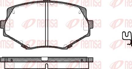 Remsa 0478.02 - Kit de plaquettes de frein, frein à disque cwaw.fr