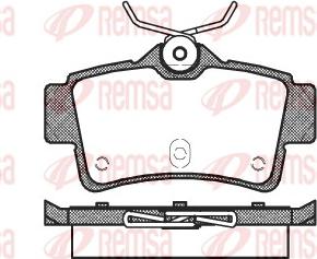 Remsa 0472.00 - Kit de plaquettes de frein, frein à disque cwaw.fr