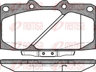 Remsa 0599.04 - Kit de plaquettes de frein, frein à disque cwaw.fr