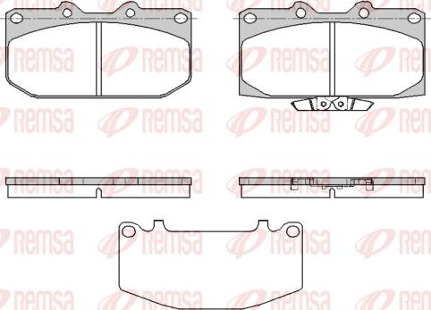 Remsa 0599.32 - Kit de plaquettes de frein, frein à disque cwaw.fr