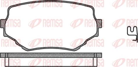 Remsa 0594.02 - Kit de plaquettes de frein, frein à disque cwaw.fr