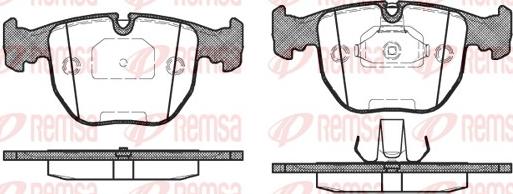 Remsa 0596.00 - Kit de plaquettes de frein, frein à disque cwaw.fr