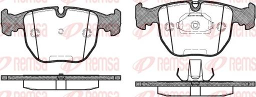 Remsa 0596.10 - Kit de plaquettes de frein, frein à disque cwaw.fr