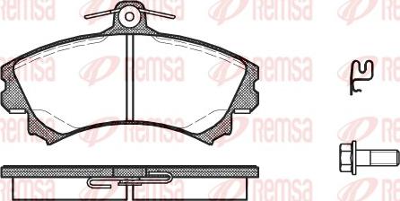 Remsa 0590.21 - Kit de plaquettes de frein, frein à disque cwaw.fr