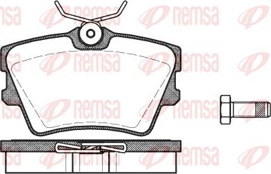 Remsa 0591.00 - Kit de plaquettes de frein, frein à disque cwaw.fr