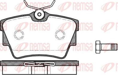 Remsa 0591.10 - Kit de plaquettes de frein, frein à disque cwaw.fr