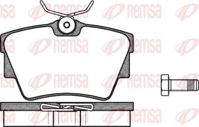 Remsa 0591.30 - Kit de plaquettes de frein, frein à disque cwaw.fr