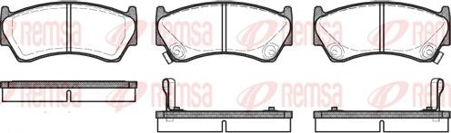 Remsa 0592.02 - Kit de plaquettes de frein, frein à disque cwaw.fr