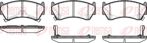 Remsa 0592.12 - Kit de plaquettes de frein, frein à disque cwaw.fr