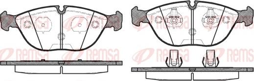 Remsa 0597.00 - Kit de plaquettes de frein, frein à disque cwaw.fr