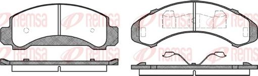 Remsa 0550.00 - Kit de plaquettes de frein, frein à disque cwaw.fr