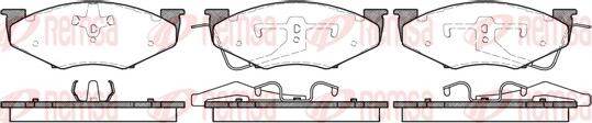 Remsa 0551.00 - Kit de plaquettes de frein, frein à disque cwaw.fr