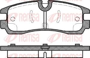 Remsa 0566.30 - Kit de plaquettes de frein, frein à disque cwaw.fr