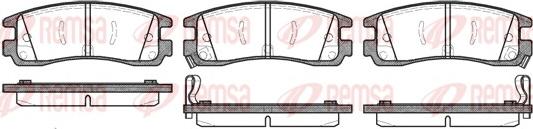 Remsa 0566.22 - Kit de plaquettes de frein, frein à disque cwaw.fr