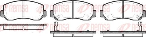 Remsa 0509.02 - Kit de plaquettes de frein, frein à disque cwaw.fr