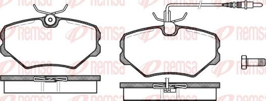 Remsa 0500.02 - Kit de plaquettes de frein, frein à disque cwaw.fr