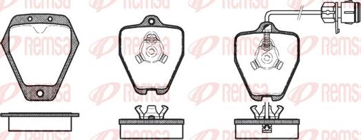 Remsa 0508.12 - Kit de plaquettes de frein, frein à disque cwaw.fr