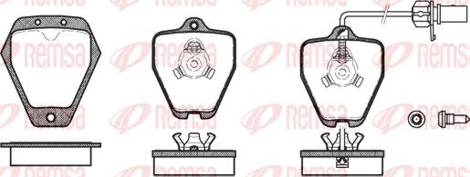 Remsa 0508.22 - Kit de plaquettes de frein, frein à disque cwaw.fr