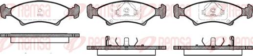 Remsa 0502.02 - Kit de plaquettes de frein, frein à disque cwaw.fr