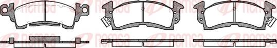 Remsa 0510.00 - Kit de plaquettes de frein, frein à disque cwaw.fr