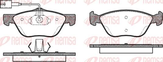 Remsa 0589.42 - Kit de plaquettes de frein, frein à disque cwaw.fr