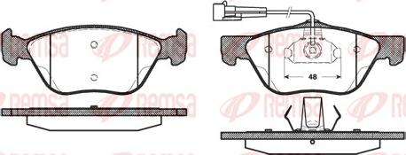 Remsa 0589.02 - Kit de plaquettes de frein, frein à disque cwaw.fr