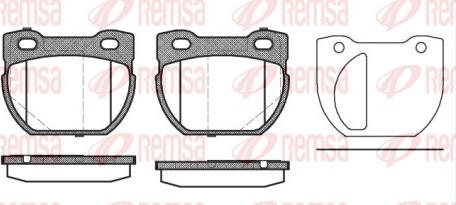 Remsa 0584.20 - Kit de plaquettes de frein, frein à disque cwaw.fr