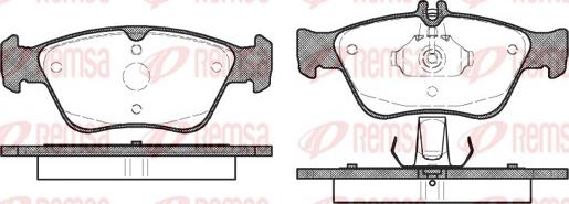 Remsa 0586.00 - Kit de plaquettes de frein, frein à disque cwaw.fr