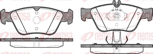 Remsa 0586.10 - Kit de plaquettes de frein, frein à disque cwaw.fr