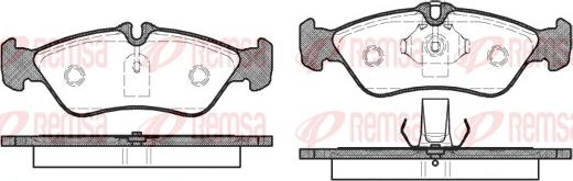 Remsa 0580.00 - Kit de plaquettes de frein, frein à disque cwaw.fr